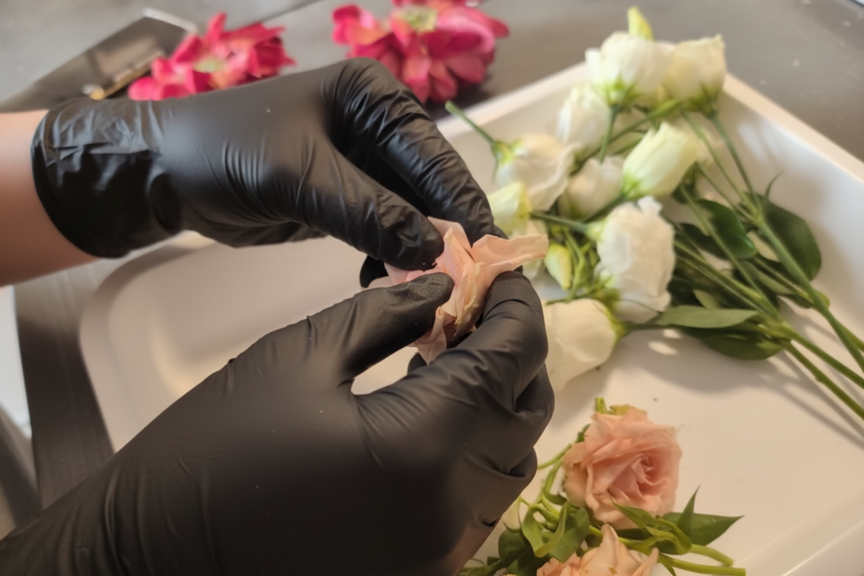 Pressage fleurs conservation bouquet mariage artisanal alsace