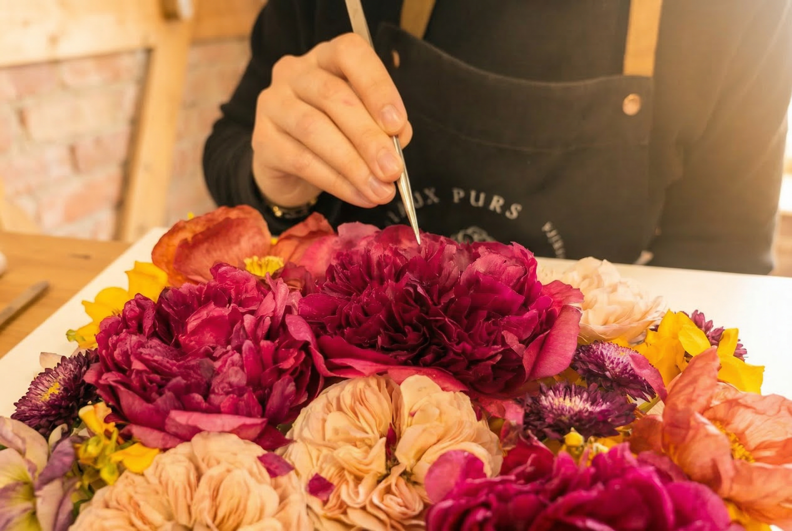 Artisan restauration fleurs conservation bouquet atelier Les Joyaux Purs Alsace