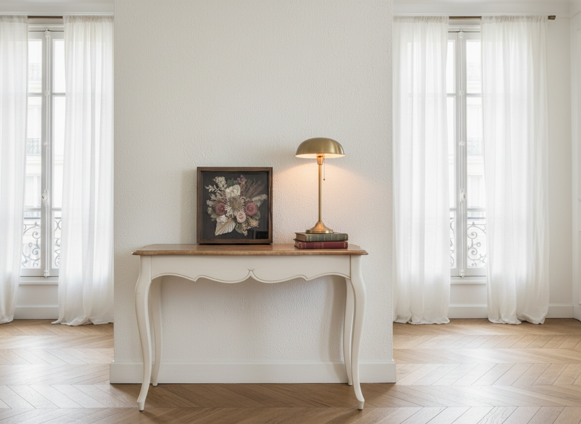 Cadre conservation bouquet mariée décoration luxe intérieur