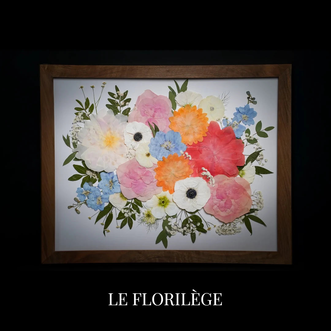 Conservation bouquet de mariée sous verre muséal - Les Joyaux Purs